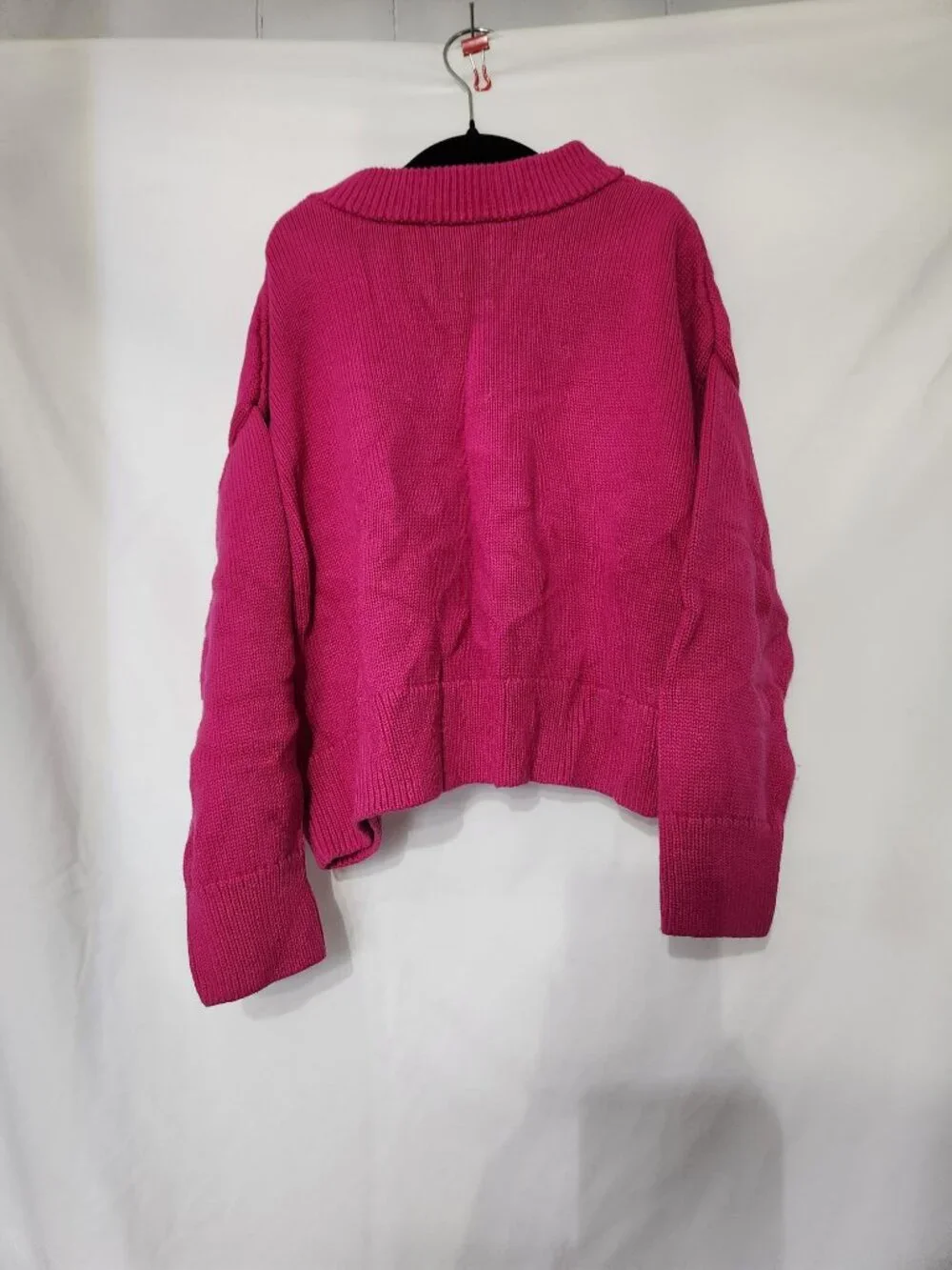 🩷 Gap Kids Hot Pink Knit Sweater Girls M 8 9 Cotton Pullover